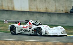 Der siegreiche TWR-Porsche WSC-95 beim 24-Stunden-Rennen von Le Mans 1997