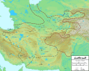 محدوده حکومت طاهریان در خراسان و فلات مرکزی ایران