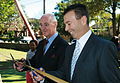 Dignatories opening the playground