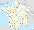 Français : Température mini du 19 décembre 2009 en France.