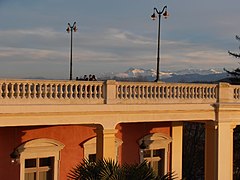 La terrasse du Pavillon des Arts.