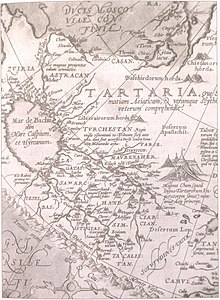 1598年亚伯拉罕·奥特柳斯绘制的鞑靼利亚