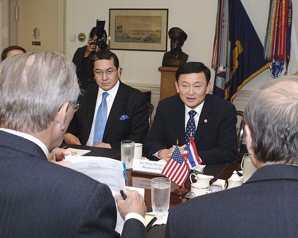 Prime Minister Thaksin Shinawatra and Deputy Prime Minister Surakiart on September 19, 2005