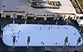 クラウド・ゲートと冬季のスケートリンク