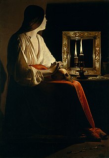 Penitent Magdalene (1625), by Georges de La Tour, Metropolitan Museum of Art, New York The Penitent Magdalen MET DT7252.jpg