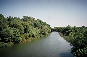 The river Körös near the Hungarian town Mezőberény.jpg