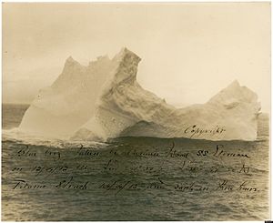 Titanic Eisberg: Herkunft und Verbleib, Eiswarnungen im April 1912, Sichtbarkeit von Eisbergen