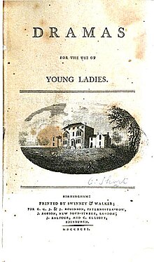 Title page of Dramas for the Use of Young Ladies by C Short (1792)