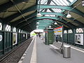 Platform of the U-Bahnhof Eberswalder Straße in Berlin-Prenzlauer Berg.