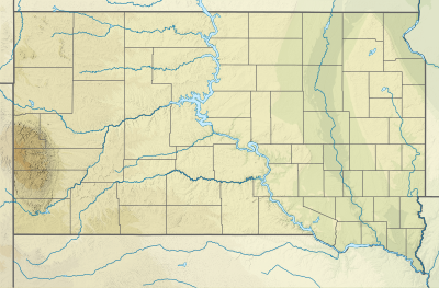 USA South Dakota relief location map.svg