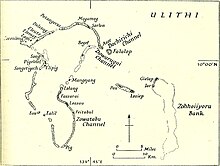 Das Ulithi-Atoll, potenzielles Angriffsziel der Operation Yū.