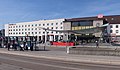 * Nomination Mainstation with intercity hotel in Ulm, Germany; view of the entrace -- Dr. Chriss 16:19, 11 May 2015 (UTC) Comment There is a slight v-h disproportion. The image is stretched and people look fatter then they are (same for the next candidate) --Moroder 17:57, 13 May 2015 (UTC) * Decline Insufficient quality. Not done --Moroder 05:59, 20 May 2015 (UTC)