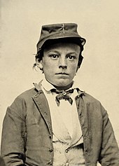 Underage soldier Unidentified young soldier in Confederate infantry uniform.jpg