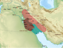 Mapa da Mesopotâmia.