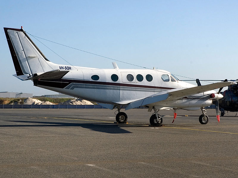 File:VH-SQH Beechcraft C90 King Air Aviation Australia (7107046341).jpg