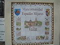 Vallat. Mural cerámico de la Mancomunidad Espadán-Mijares