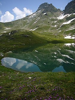 پیاده روی دریاچه های والس سوئیس Guraletschsee.jpg