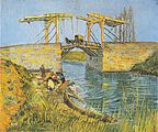 Podul Langlois la Arles cu femeie spălând, 1888, Muzeul Kröller-Müller, Otterlo