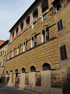 Palazzo San Galgano Building in Siena, Italy