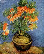 Fritillaries in a Copper Vase