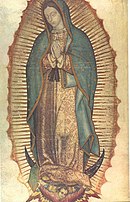 An image of Our Lady of Guadalupe, patron saint of Mexico Virgen de guadalupe2.jpg