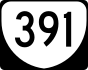 State Route 391 marker