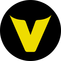 First logo as V, used from 2009 to 2010
