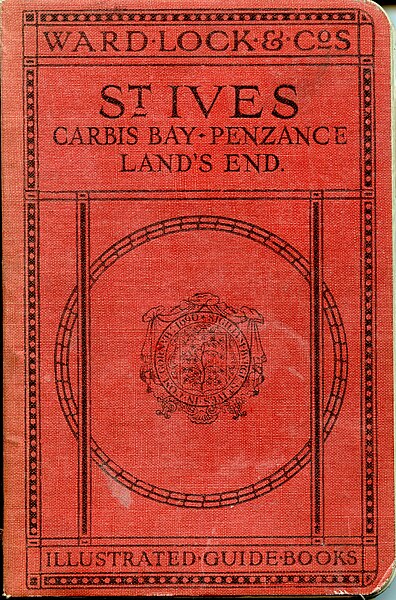 Cover of "A Pictorial and Descriptive Guide to St Ives, Carbis Bay, Penzance, Land's End and the Isles of Scilly" (11th ed.). 1927.