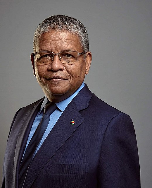 Wavel Ramkalawan, sinds 26 oktober 2020 president van de Seychellen.