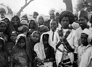 Wedding party: child marriage in India in the beginning of the 20th century.