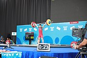 Deutsch: Gewichtheben bei den Olympischen Jugendspielen 2018; Tag 1, 7. Oktober 2018; Jungen 56 kg English: Weightlifting at the 2018 Summer Youth Olympics at 7 October 2018 – Boys' 56 kg