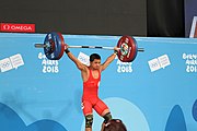 Deutsch: Gewichtheben bei den Olympischen Jugendspielen 2018; Tag 2, 10. Oktober 2018; Jungen 62 kg English: Weightlifting at the 2018 Summer Youth Olympics at 8 October 2018 – Boys' 62 kg