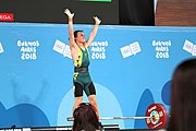 Deutsch: Gewichtheben bei den Olympischen Jugendspielen 2018; Tag 2, 10. Oktober 2018; Jungen 62 kg English: Weightlifting at the 2018 Summer Youth Olympics at 8 October 2018 – Boys' 62 kg