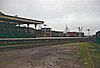 The tracks and platforms at Wells-next-the-Sea railway station in 1963