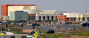 Whitney High School in 2006, as seen from Wildcat Boulevard Whitney HS Rocklin CA.jpg