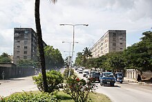 DDR-built apartment blocks in Michenzani, Zanzibar City Wohnungsbau der DDR in Stone Town.jpg