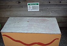 Demonstration home scale worm bin at a community garden site (painted plywood) Wormbin.sample.jpg