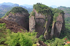 武夷山风景名胜区: 九曲溪景区, 武夷宫—大王峰景区, 云窝—天游景区