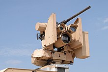 M153 CROWS II（M153 プロテクター）。光学機器側面に防弾板が設置されている。