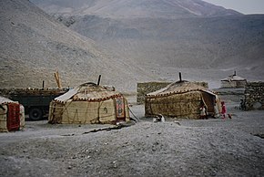 Yourte du Kirghizistan, préfecture autonome kirghize de Kizilsu, Xinjiang, chine.JPG