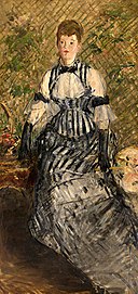 Édouard Manet - Femme en robe de soirée (RW 341).jpg