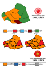 Şanlıurfa'da 2023 Türkiye cumhurbaşkanlığı ve genel seçimleri için küçük resim