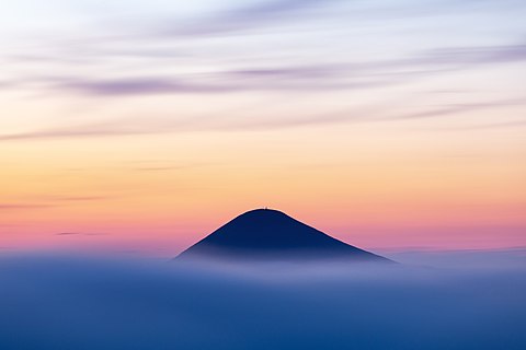 Mount Hoverla, part of the Carpathian Mountains and at at 2,061 metres, the highest mountain in Ukraine