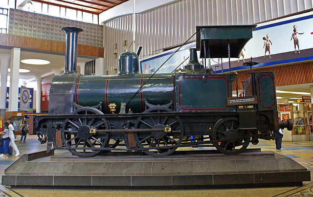 "Blackie" preserved and displayed at Cape Town station in 2007