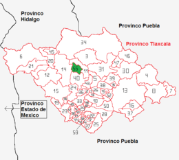 San Lucas Tecopilco – Mappa