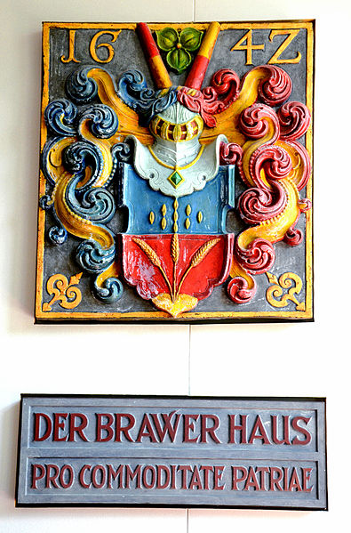 File:1642 Brauergilde-Wappen, Hannover, Hans Nottelmann der Jüngere, Brauergilde-Haus, Johann Duve, Osterstraße, Gilde-Brauerei.jpg