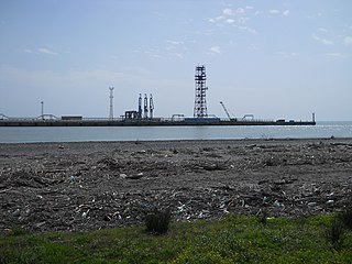 Kulevi oil terminal Port in Georgia