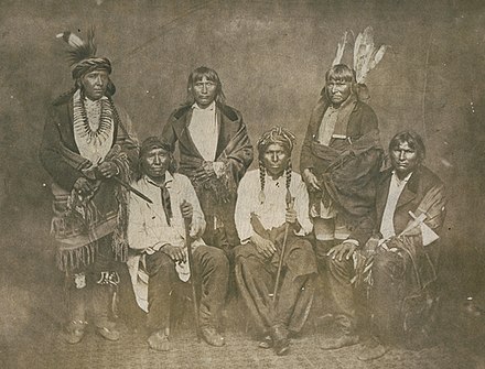 A treaty delegation of the Mdewakanton and Wahpekute indigenous tribes to Washington, D.C. (1858).