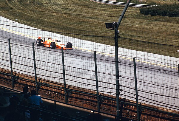 Carter qualifying for the 1987 Indianapolis 500