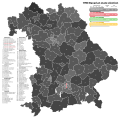 Results of the 1990 Bavarian state election.